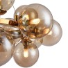 Lámpara colgante dorada con 25 esferas, estilo moderno Dallas Maytoni Catálogo