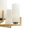 Lámpara de techo diseño candelabro moderno de latón 6 focos Fortano Maytoni Venta