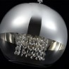Lámpara de techo esfera suspendida en cristal cromado Ø 30cm Fermi Maytoni Rebajas