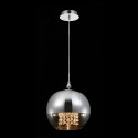 Lámpara de techo esfera suspendida en cristal cromado Ø 30cm Fermi Maytoni Descueto