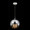 Lámpara de techo esfera suspendida en cristal cromado Ø 30cm Fermi Maytoni Descueto