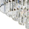 Lámpara de techo suspendida clásica con cristales de vidrio transparente Revero Maytoni Elección