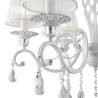 Lámpara de techo de candelabro blanco clásico con cristales Grace Maytoni Venta