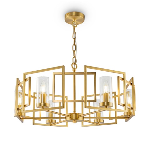 Lámpara colgante moderna dorada de 6 luces para salón Bowi Maytoni Promoción