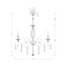 Lámpara de techo candelabro clásico 8 luces, colgantes de cristal Grace Maytoni Venta
