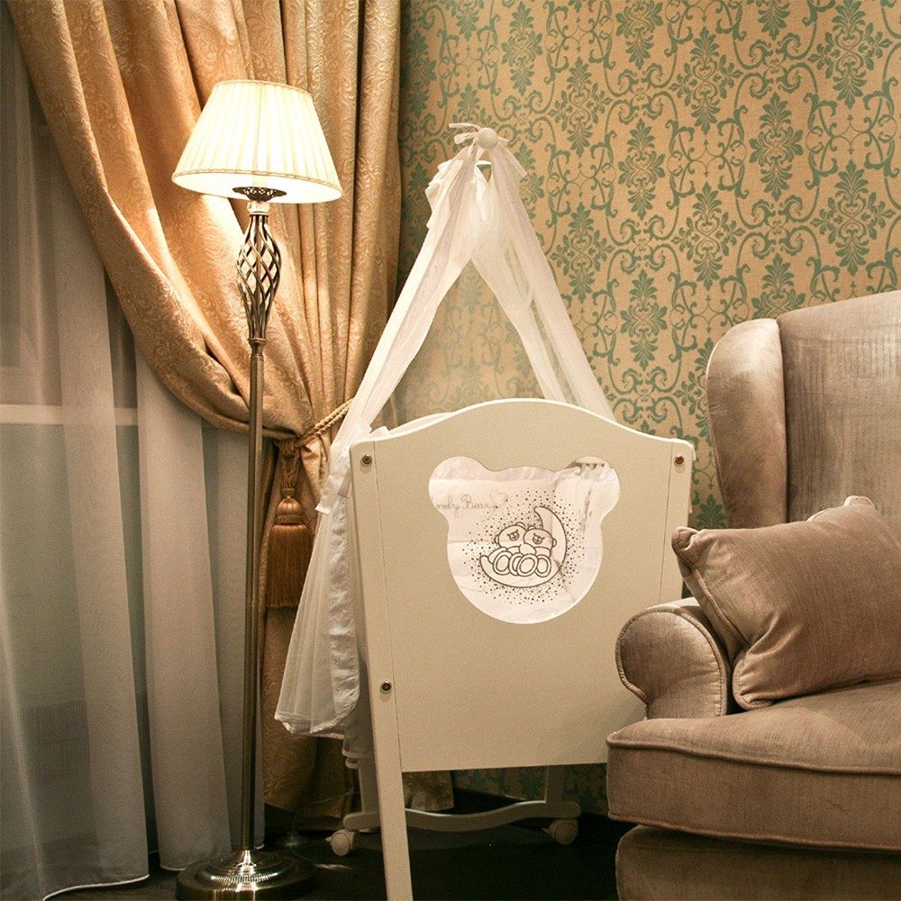 Lámpara de pie salón tejido estilo clásico Grace Maytoni