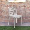 Silla apilable moderna para restaurante o bar al aire libre Matrix BICA Elección