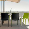 Stock de 25 sillas apilables para jardín restaurante bar exterior Volga Bica 