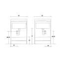 Edilla Montegrappa Lavadero de tablones de madera 2 puertas 60x50cm Características