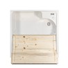 Edilla Montegrappa lavadero con tablones de madera 2 puertas 60x60cm Catálogo