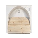 Edilla Montegrappa lavadero de 45x50cm, con tablones de madera Catálogo