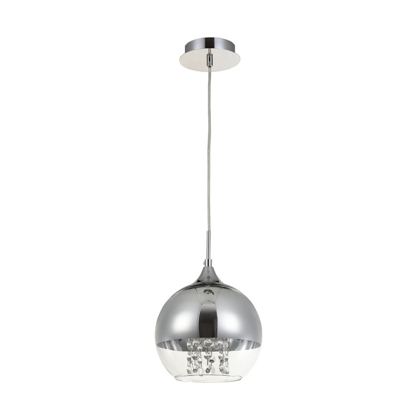 Lámpara de techo esfera suspendida en cristal cromado Ø 20cm Fermi Maytoni Promoción