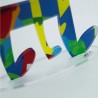 Tricroma Escultura decorativa de estilo pop art de nota musical colorida Modelo