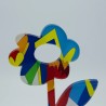 Margherita ornamento colorido flor estilo pop art estantería Medidas