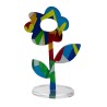 Margherita ornamento colorido flor estilo pop art estantería Stock