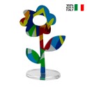 Margherita ornamento colorido flor estilo pop art estantería Descueto