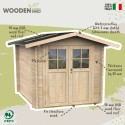 Caseta para herramientas de jardín de madera con puerta doble Opera 215 x 180 Venta