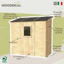 Caseta de madera jardín para herramientas Vaniglia 207 x 102 Venta