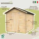 Formia Caseta de madera para herramientas de jardín 178x218cm  Venta
