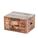 Leña 40kg olivo madera chimenea estufa horno Olivetto Descueto