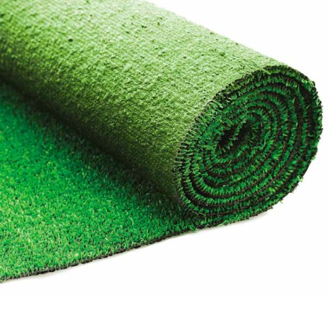 Rollo de Césped artificial grosor 10mm drenante fondo verde Evergreen
