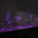 Chimenea eléctrica empotrada pared estufa LED multicolor Chicago