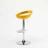 Taburete de bar para cocina alto giratorio fijo ajustable y con reposapiés modelo Hollywood 