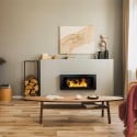 Chimenea de bioetanol moderna de encastre Lucca Nero Promoción