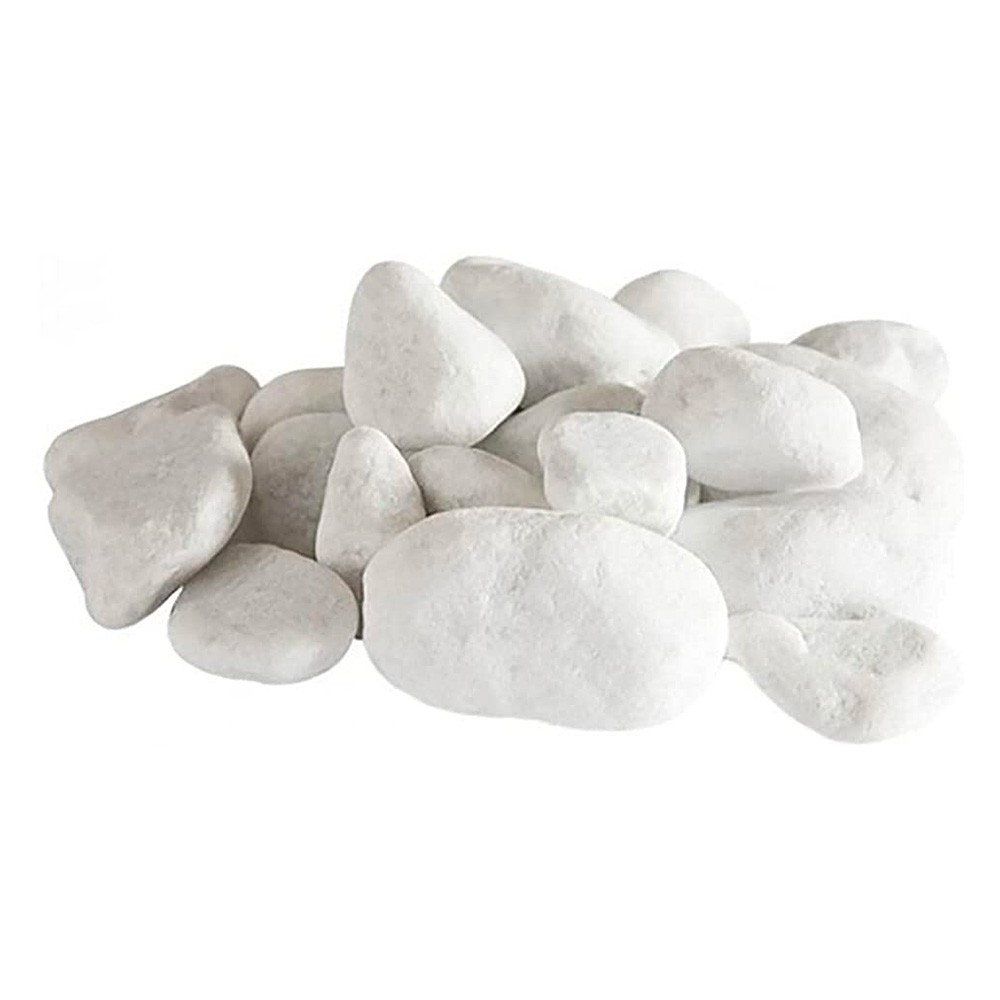 Set de 24 piedras decorativas piedras blancas para chimenea de bioetanol biochimenea