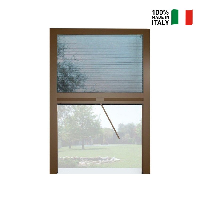 Mosquitera enrollable para ventanas 140x170cm en kit universal Easy-Up V  Color: Blanco