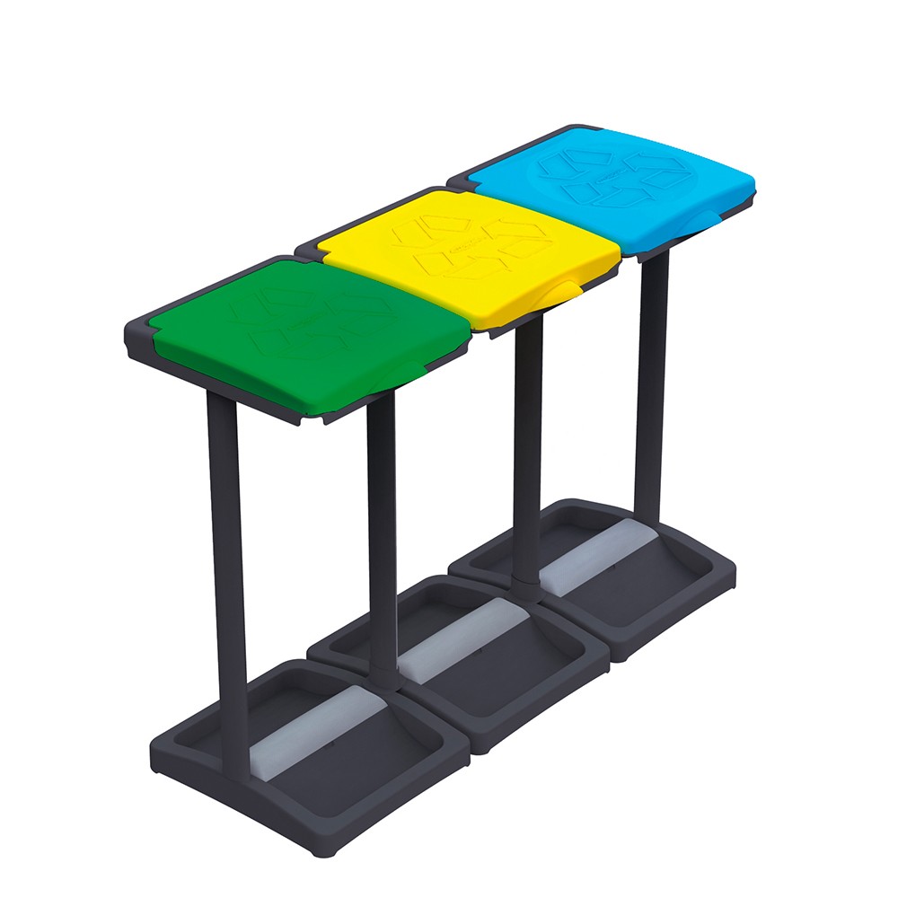 Soporte para bolsas de basura 3 contenedores Mr.B Tris