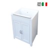 Mueble lavabo resina con 2 puertas para lavandería 60x50cm Mong Venta