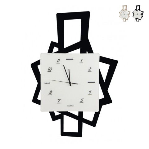 Moderno reloj de pared artesanal para salón Quadri Ceart Promoción