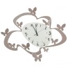 Reloj de pared moderno de metal y cristal hecho a mano Mariposas Ceart Catálogo