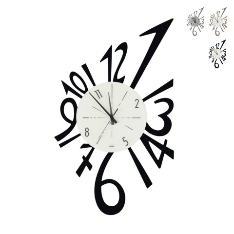 Reloj de pared moderno de metal hecho a mano Numerico Ceart