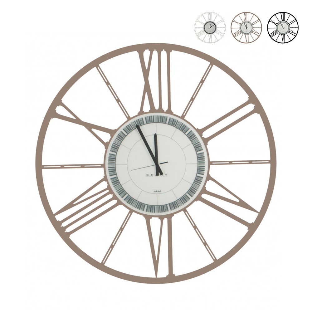 Reloj de Pared Moderno Clásico Industrial Redondo 80cm Ceart Wheel