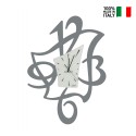 Reloj decorativo moderno de pared de cristal y metal Alfred Ceart Catálogo