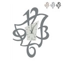 Reloj decorativo moderno de pared de cristal y metal Alfred Ceart Venta
