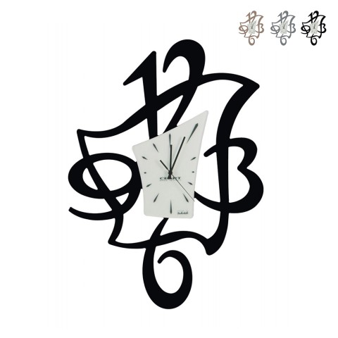 Reloj decorativo moderno de pared de cristal y metal Alfred Ceart Promoción