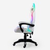 Silla gaming blanca silla LED reclinable ergonómica Pixy Plus Stock