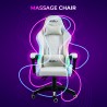 Silla gaming blanca silla LED reclinable ergonómica Pixy Plus Rebajas
