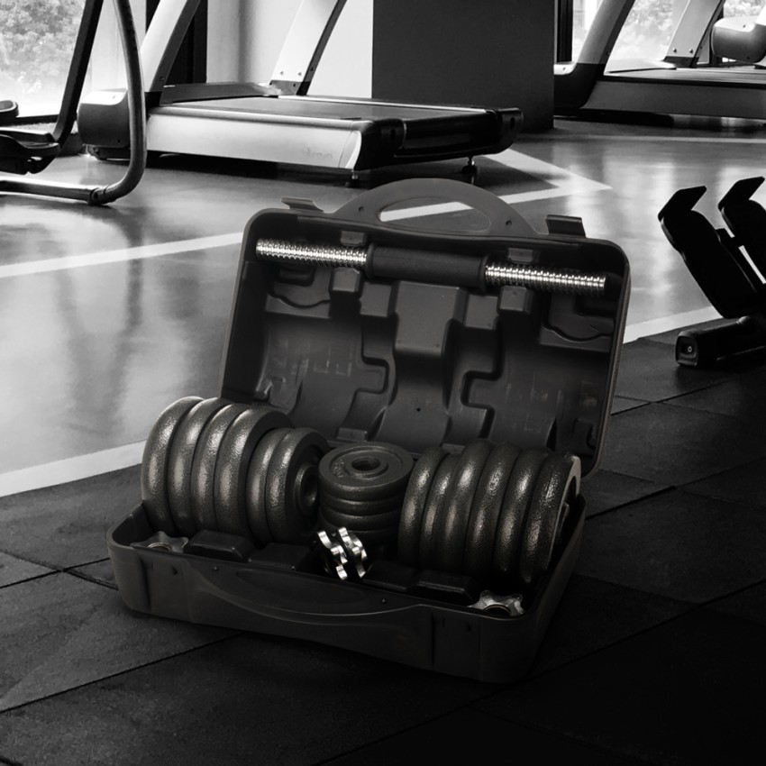 Kit de mancuernas de gimnasio con estuche de 30 kg Hercules L Pesas Promoción