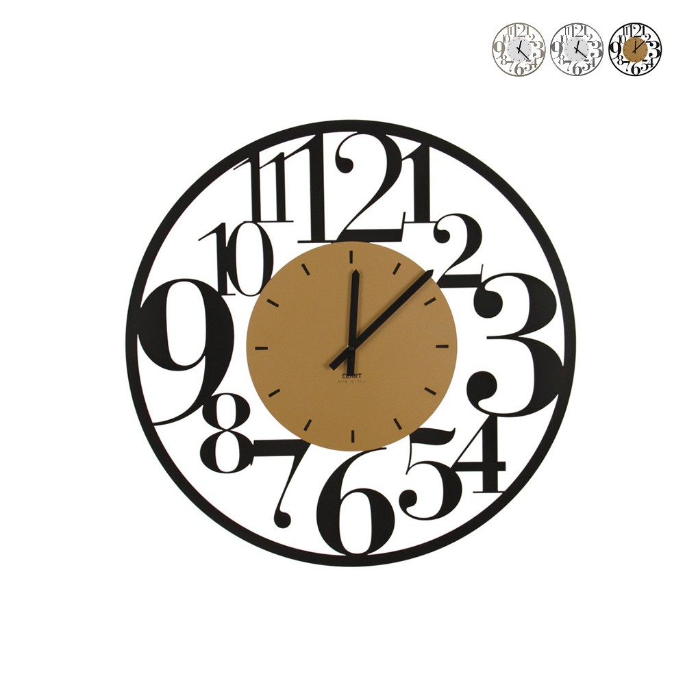 Reloj de pared redondo 60cm moderno números grandes Ilenia Ceart