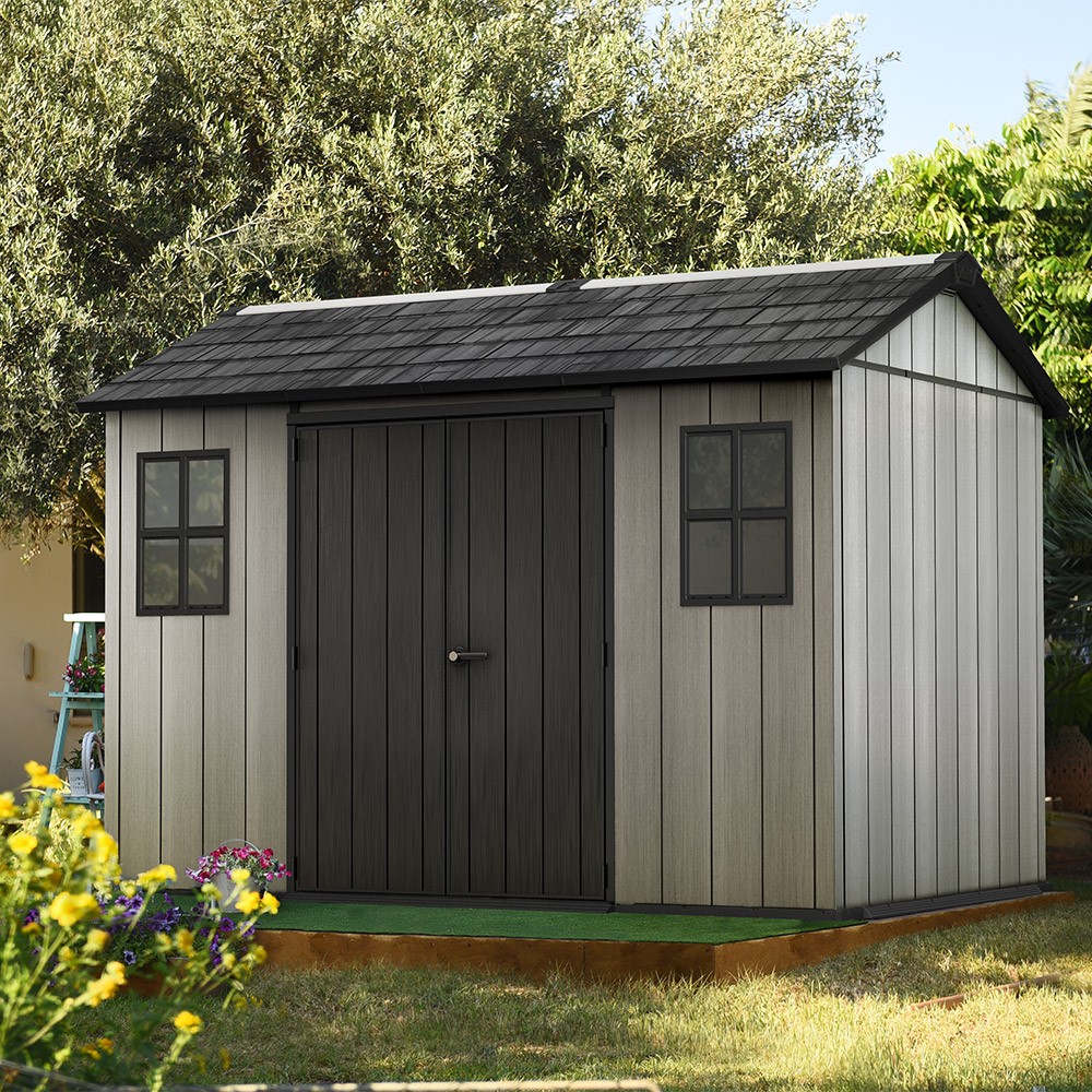Cobertizo de jardín de resina extra grande 350x229x254cm Oakland Keter 1175SD K230167