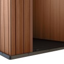 Cobertizo de jardín de resina de PVC efecto madera natural 125x184x205cm Darwin 4x6 Keter Modelo