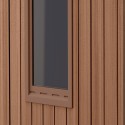 Cobertizo de jardín de resina de PVC efecto madera natural 125x184x205cm Darwin 4x6 Keter Características