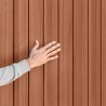 Cobertizo de jardín de resina de PVC efecto madera natural 125x184x205cm Darwin 4x6 Keter Medidas