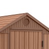 Cobertizo de jardín de resina de PVC efecto madera natural 125x184x205cm Darwin 4x6 Keter Elección