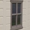 Cobertizo de jardín de resina con ventana 129x188x216cm Factor 4x6 Keter K209873 Oferta
