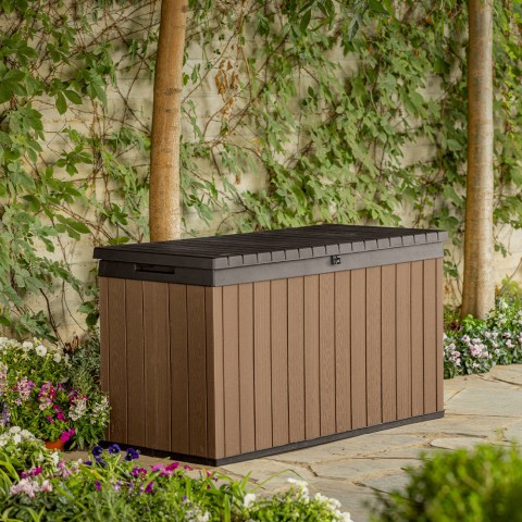 Darwin Box 150G Keter K252701 Terraza de jardín de resina al aire libre Tronco Promoción